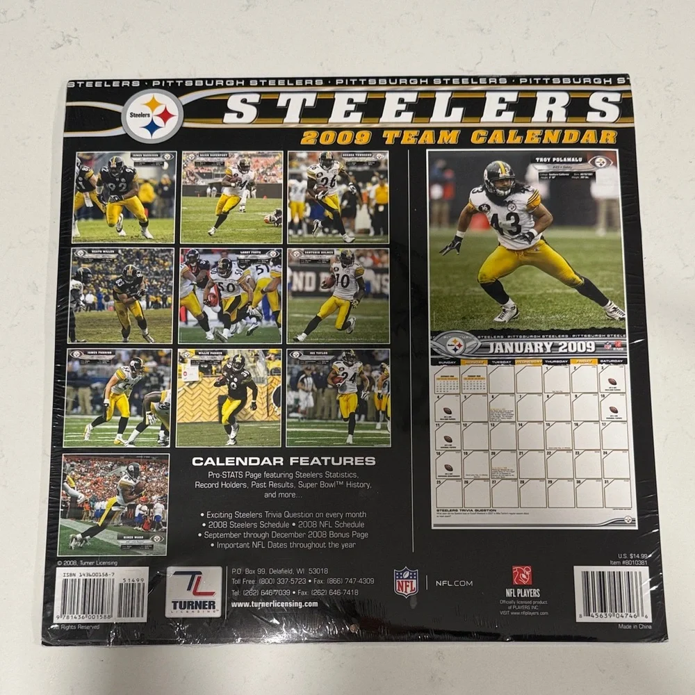 Pittsburgh Steelers 2009 Team Calendar